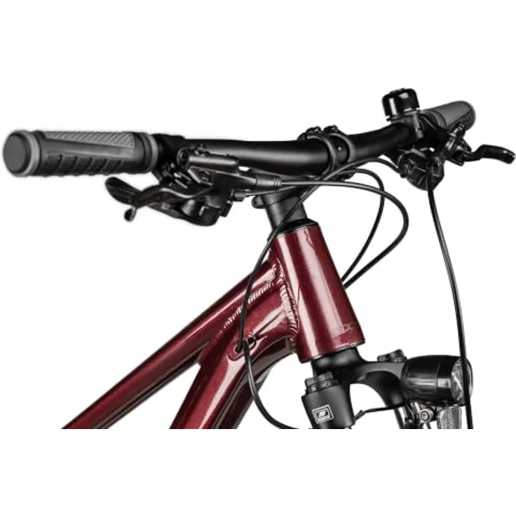 Axess Meea DX 27.5 Zoll Mountainbike, Dunkelrot, mit SR Suntour Federgabel und hydraulischen Scheibenbremsen – Bild 7