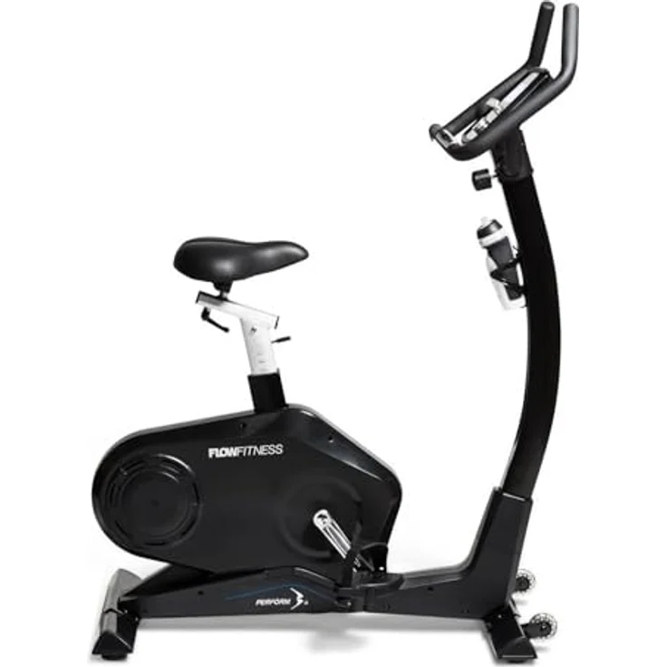 Flow Fitness Perform B3i, Heimtrainer mit 15 kg Schwungmasse, verstellbarem Sattel und Lenker, Herzfrequenzsensoren, Flaschenhalter und Tablet-Halterung – Bild 2