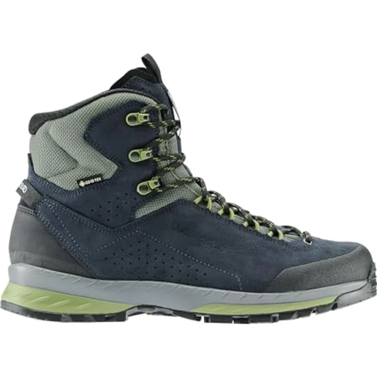Lowa DELAGO GTX MID Herren Wanderschuhe, navy/farn, GORE-TEX Membran, robuste Lederoberfläche, Vibram®-Außensohle, Schuhweite normal, Größe 44 – Bild 2