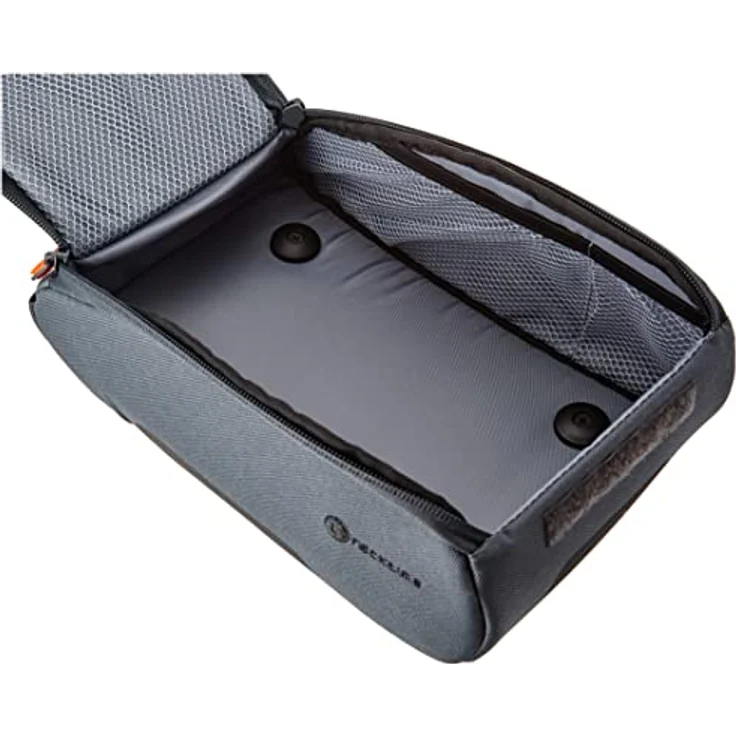 Racktime Yoshi, Velotasche (5,50 l, Gepäckträgertasche) mit drei Innenfächern, Spanngummis und Reflektoren, vormontiertem Snapit 1.0 Adapter, schwarz – Bild 3