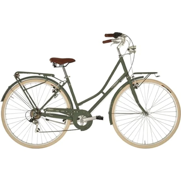 ALPINA Fahrrad Viaggio Frau, Olivgrün, 28" - 6-Gang-Getriebe, Stahlrahmen, 28" Räder – Bild 1