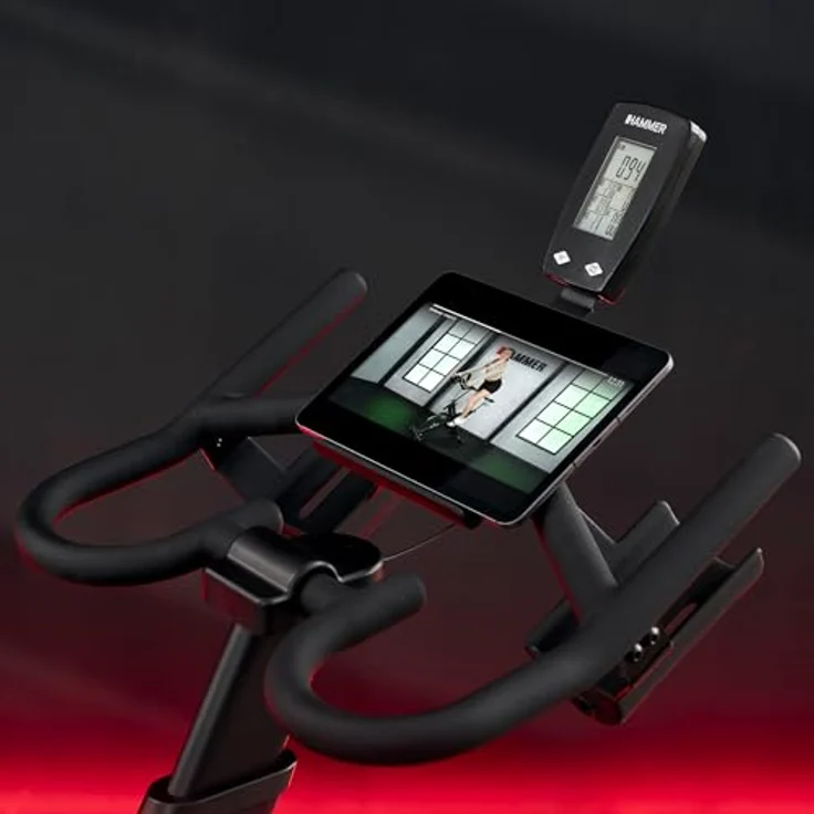 Hammer Speedbike Speed Race, Ergometer mit Multifunktionslenker und Pulssteuerung – Bild 8