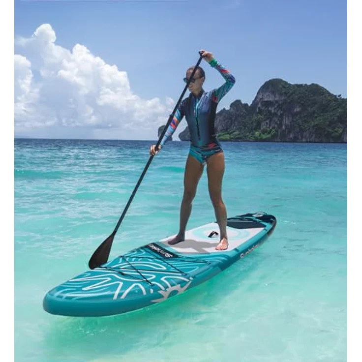 COIL COIL SUP-Board Aufblasbares SUP Board Set, 335 cm, inkl. Paddel, Pumpe, wasserdichte Handytasche, Blau, stabil und leicht – Bild 8