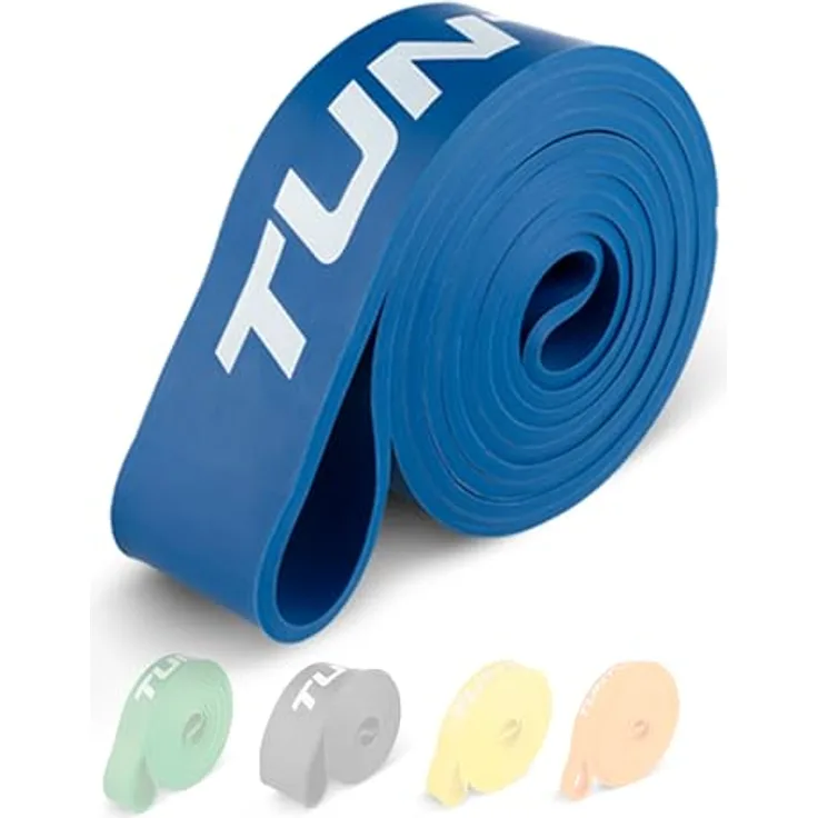 Tunturi Power Band, Schwer mit 20-55 kg Widerstand, 104 cm lang, für Krafttraining, Gelb