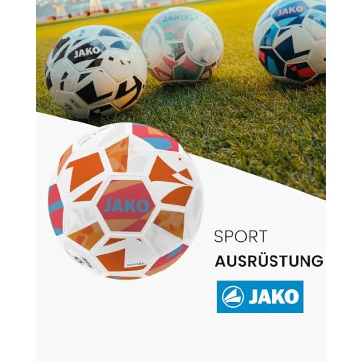 Jako Fussball Lightball Iconic 2373, Trainingsball mit Hybrid Technologie und 32-Panel-Konstruktion, 100% Polyurethan – Bild 2
