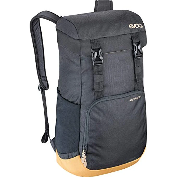 EVOC MISSION 22, Schwarzer Wanderrucksack mit gepolstertem Laptopfach und Organisierfächern, 15 x 25 x 42 cm, 600 g – Bild 1