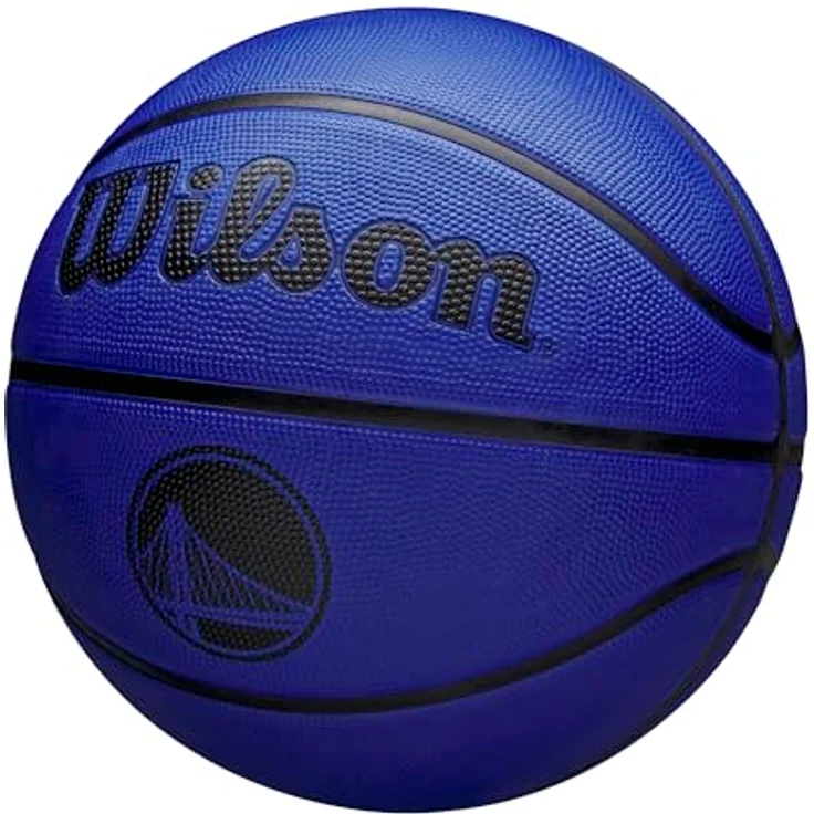 Wilson NBA Team Tribute Solid Basketball, Golden State Warrior, dreischichtige Konstruktion mit eingearbeitetem Design – Bild 3