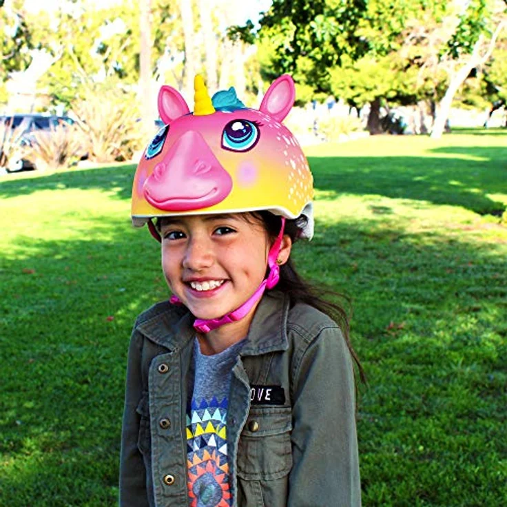 Cpreme Kinderfahrradhelm Super Rainbow Corn, 3D-Einhorn-Design,Empfohlen für Kinder von 3-5 Jahren, Umfang 48-52 cm – Bild 2
