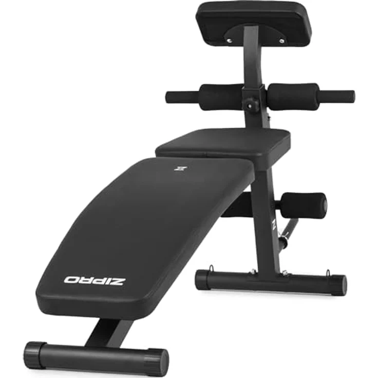Zipro Hantelbank Volume, Fitnessbank mit 6-Fach verstellbare Rückenlehne und 2-Fach verstellbaren Curlpult, Fitnessgeräte für Zuhause inkl. 2 Seilen, Multifunktion Sit up bank, 230kg - Preisvergleich – Bild 2