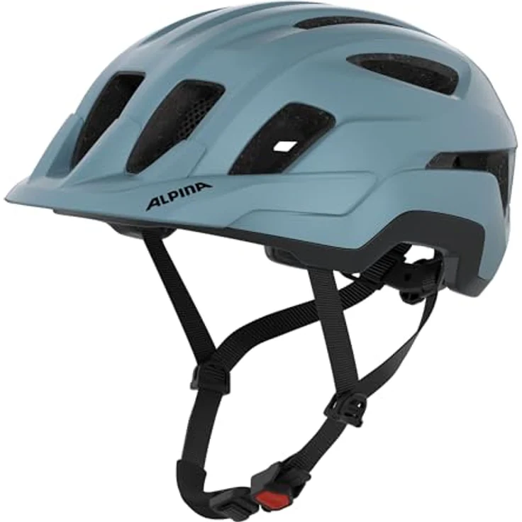 Alpina Paranus, Fahrradhelm rauchblau matt, 55-59 cm, stoßabsorbierend und leicht – Bild 1