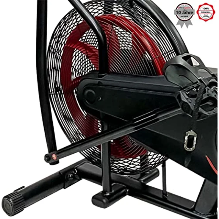 Ultrasport Air Bike, Fahrrad-, Luftwiderstand , für Power-Training, effektives HIIT Training, Trainingscomputer App kompatibel, Sicherer Stand, Arm und Beintraining, Fanbike,verstellbar – Bild 2