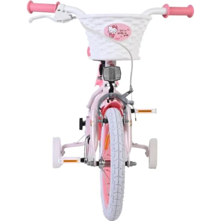Volare Hello Kitty Kinderfahrrad 14 Zoll Rosa, abnehmbare Stützräder, Handbremse, Rücktrittbremse, geschlossener Kettenschutz, Korb – Bild 13