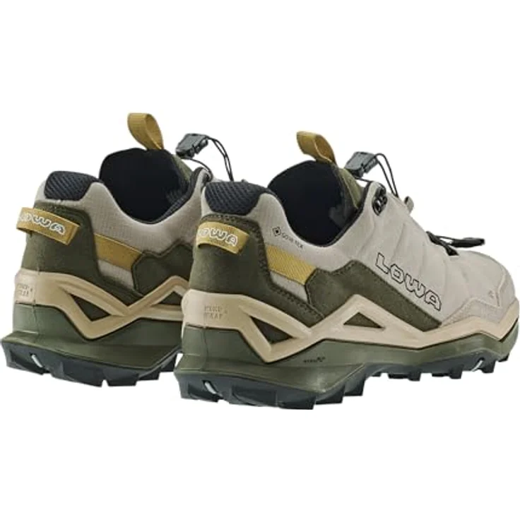 LOWA Halbschuh MADDOX PRO GTX LO SL, wasserdicht, atmungsaktiv, griffige Sohle, desert/oliv, Größe 41.5 – Bild 5