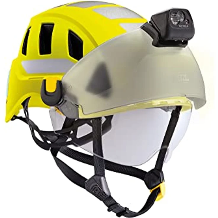 Petzl A020DA01 Strato Vent HI-VIZ Helm, orange, Kletterhelm mit Belüftung und hoher Sichtbarkeit – Bild 5