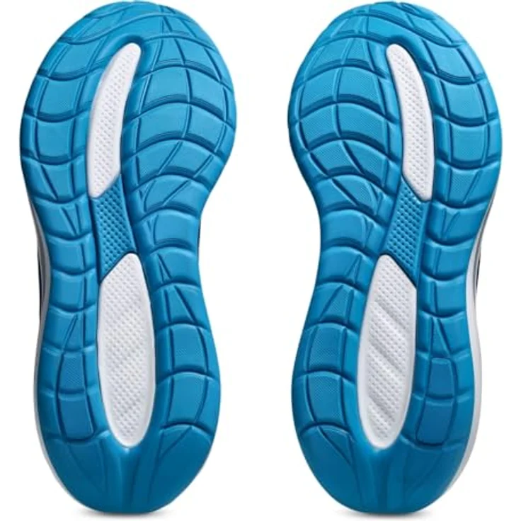 Asics Gel-Cumulus 28, Laufschuhe für Herren mit GEL-Dämpfung, FluidRide-Zwischensohle, Dunkelblau, Größe 44 – Bild 4