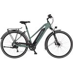 Fischer E-Bike Trekking Active VIATOR 2.1, Elektrofahrrad mit 459Wh Akku, Heckmotor 50Nm, 8 Gänge, 90 Lux LED-Lichtanlage, RH 45