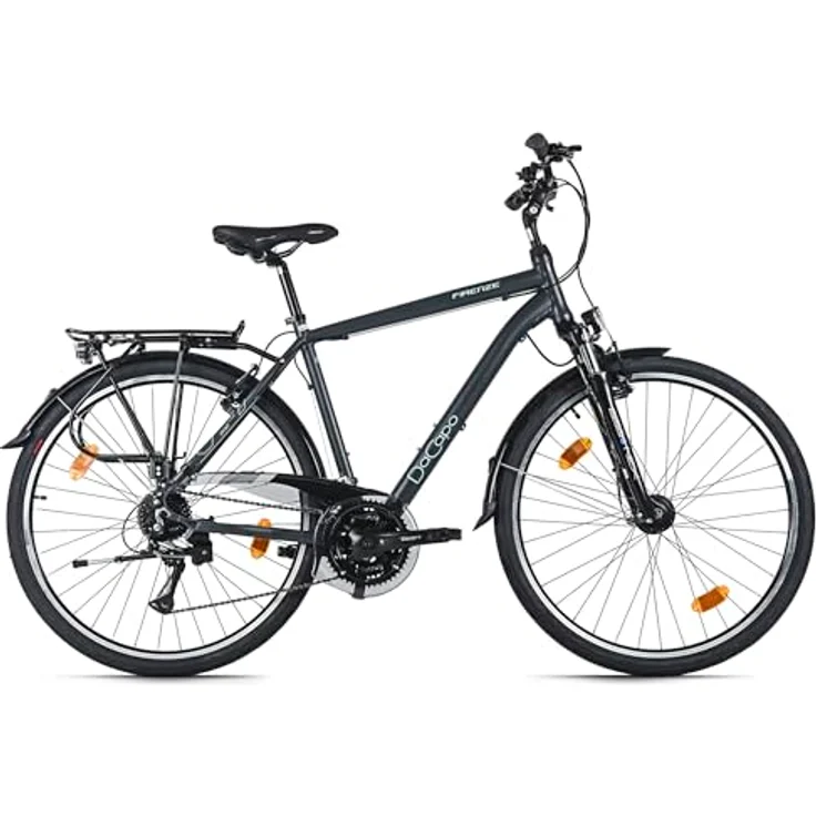 DACAPO Trekkingrad Herren Firenze 200, 28'' mit 24 Gängen, RH 53 cm, V-Brakes, Anthrazit – Bild 2