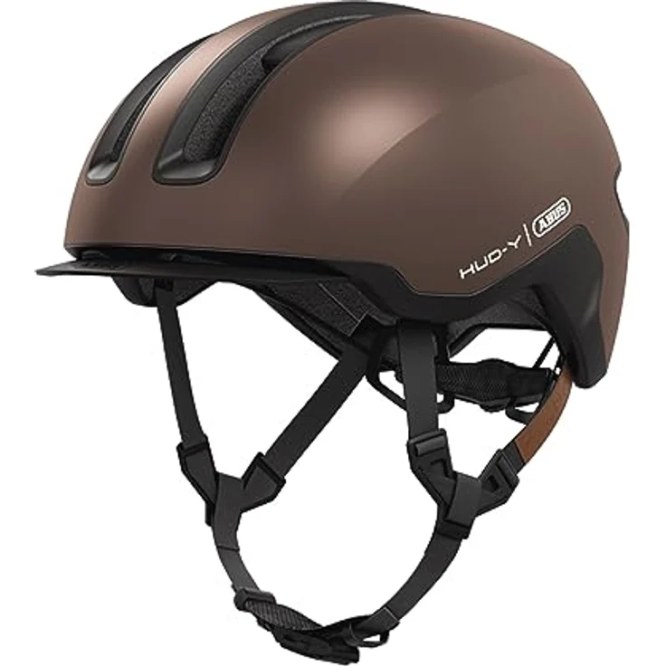 Abus HUD-Y, Velohelm (57 - 61 cm) mit wiederaufladbarem LED-Licht und futuristischem Design – Bild 6