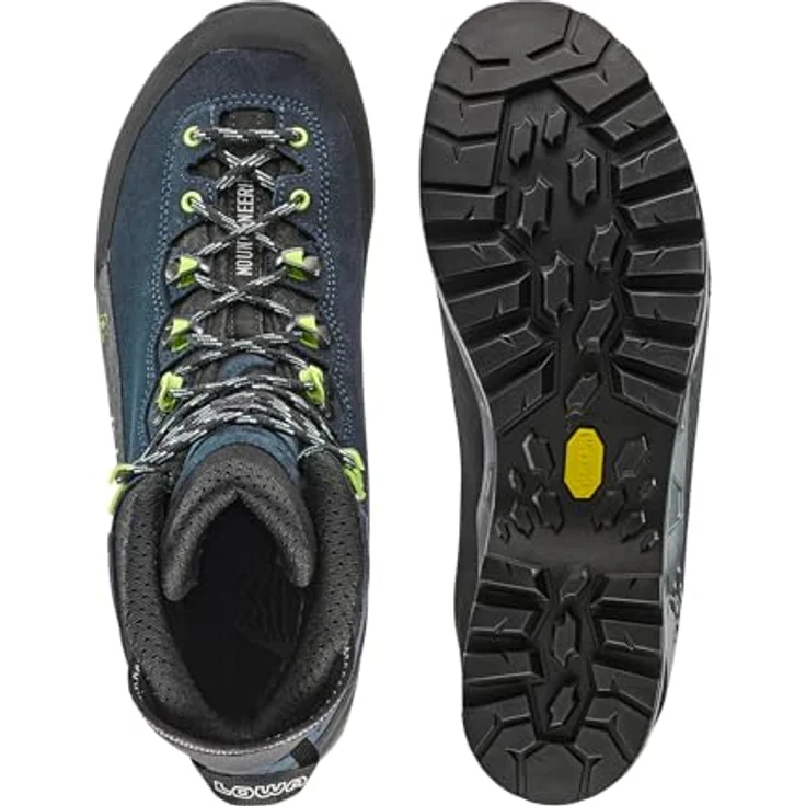 Lowa Cevedale Pro Gtx Mid, Wanderschuhe mit GORE-TEX®-Membran, wasserdicht und atmungsaktiv, Navy/Limone, 46.5 – Bild 6
