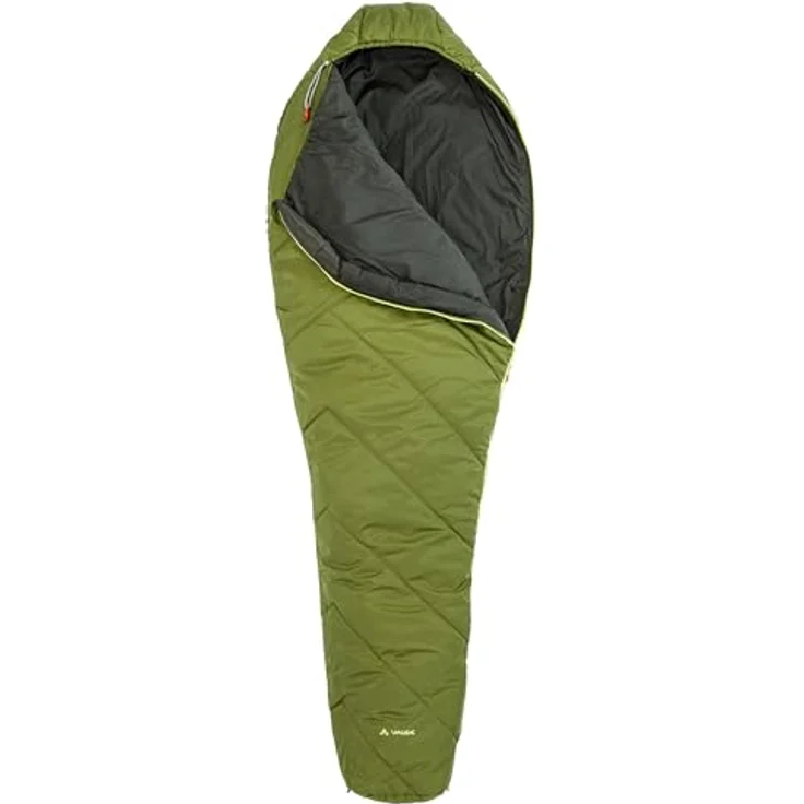 VAUDE Sioux 400 II Syn, Schlafsack mit körperbetontem Mumienschnitt, Konturkapuze und seitlichem Reißverschluss – Bild 2