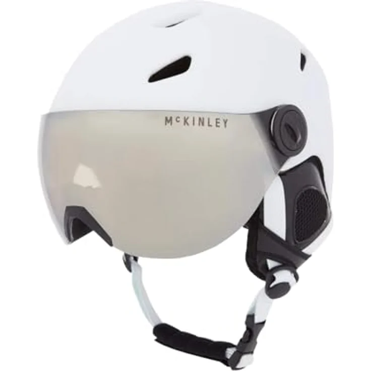 McKinley Herren Pulse S2 Hs-016 Skihelm, White, mit INMOLD-Konstruktion und verspiegelter Scheibe – Bild 1