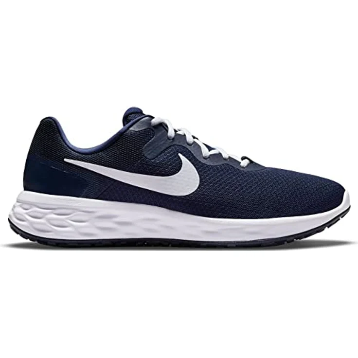 Nike Revolution 6 Next Nature, Laufschuhe mit atmungsaktivem Design und recyceltem Material, blau, Größe 44,5 – Bild 2