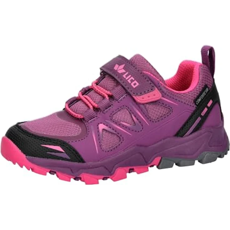 Lico Allen VS 28, Outdoorschuh mit wasserdichter Comfortex-Klimamembrane und elastischen Schnürsenkeln, Schwarz – Bild 1