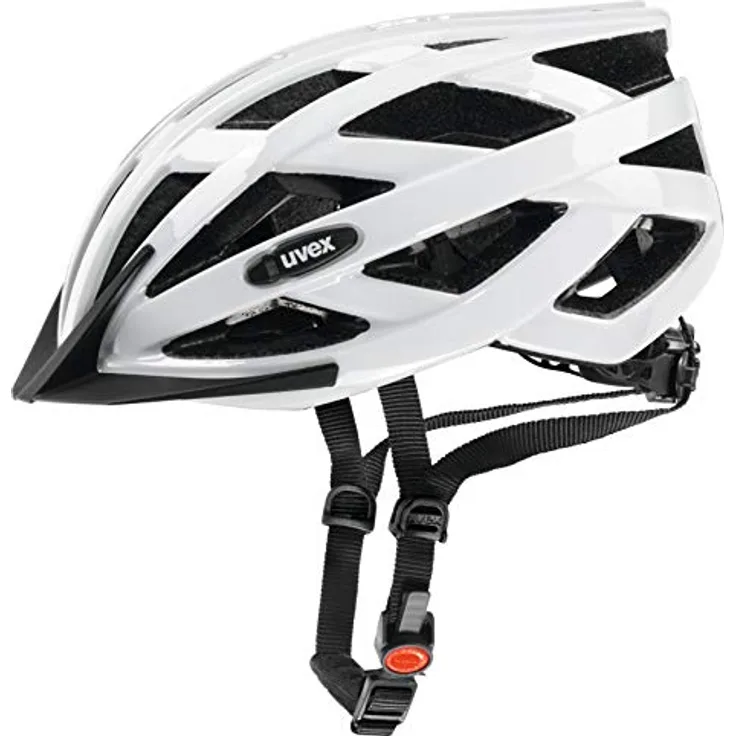 Uvex i-vo, leichter Allround-Fahrradhelm für Damen und Herren, individuelle Größenanpassung, erweiterbar mit LED-Licht, White, 52-57 cm