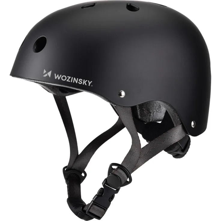 Wozinsky BMX/Scooter-Helm M 54–58 cm, leicht mit Belüftung, schwarz