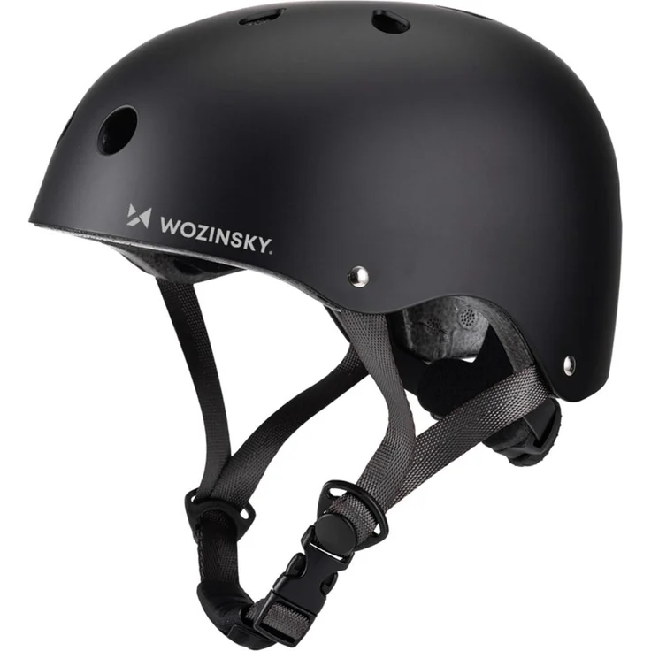 Wozinsky BMX/Scooter-Helm M 54–58 cm, leicht mit Belüftung, schwarz