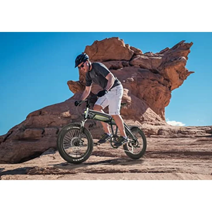 SachsenRAD E-Folding Bike Klapprad F6 Safari 20 Zoll Fatbike StVZO | 85N.M Bafang Geländemotor | Interne Kabelführung | Hochwertige Eloxierung | Klappbar Pedelec e-Fatbike, Schwarz – Bild 3