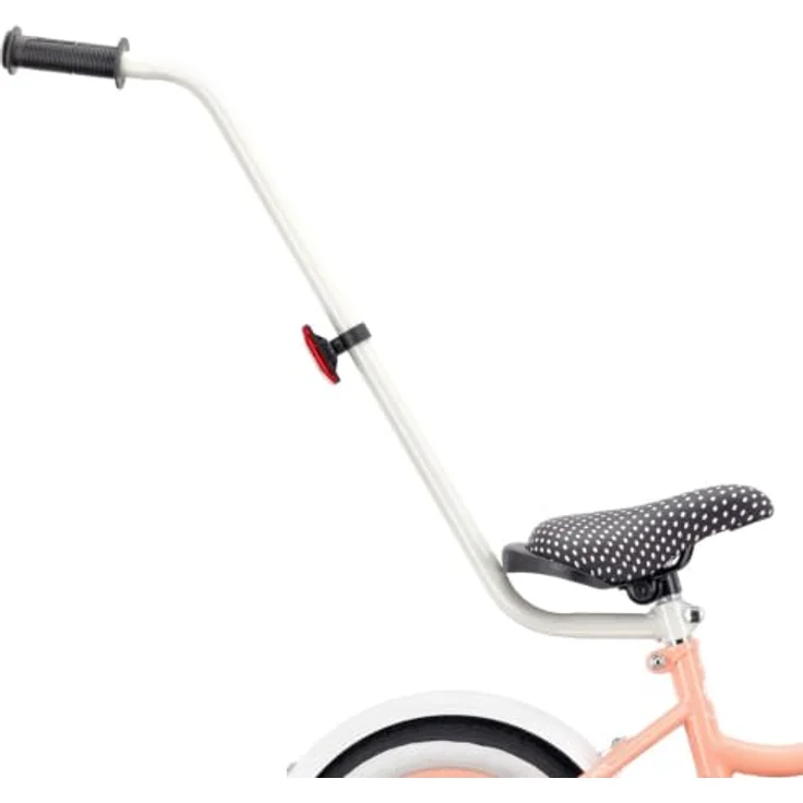 Sun Baby Kinderfahrrad Heart Bike, 12 Zoll mit Zusatzrädern und Schubstange, Aprikose – Bild 4