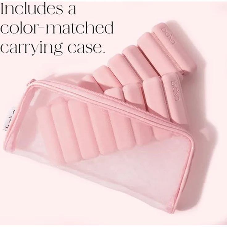 Bala Armreifen 1,4 kg Set, verstellbare Handgelenk- und Knöchelgewichte für Damen und Herren, Silikon - Blush, ideal für Pilates, Yoga, Walking und Heimtraining – Bild 5