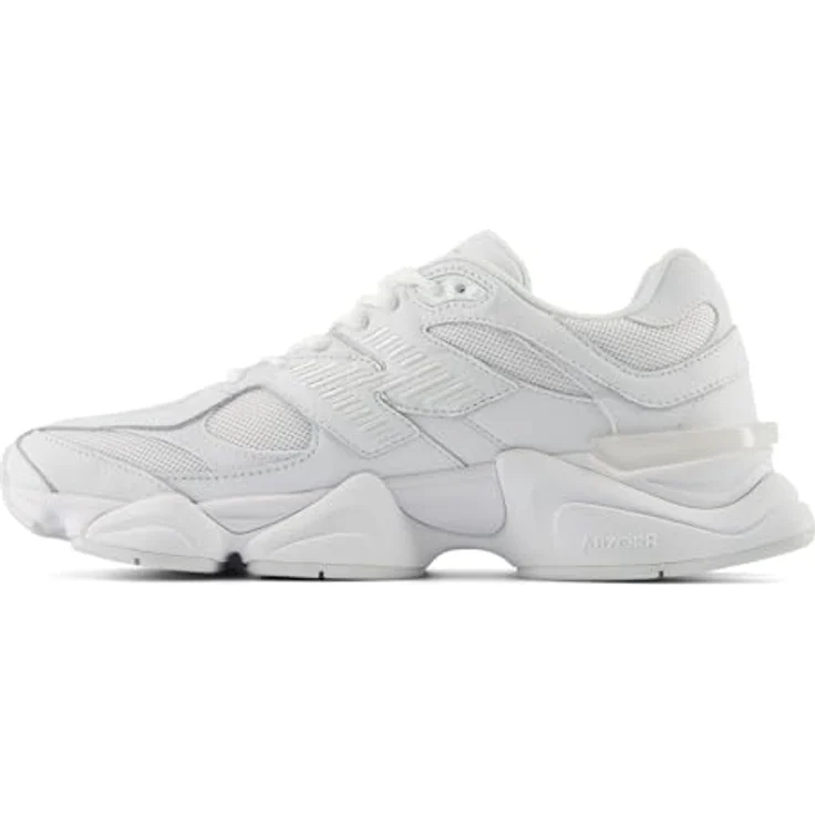 New Balance 9060 'Dreifach Weiß', Unisex Sneaker mit ABZORB-Fersendämpfung und rutschhemmender Laufsohle, U9060NRJ – Bild 4
