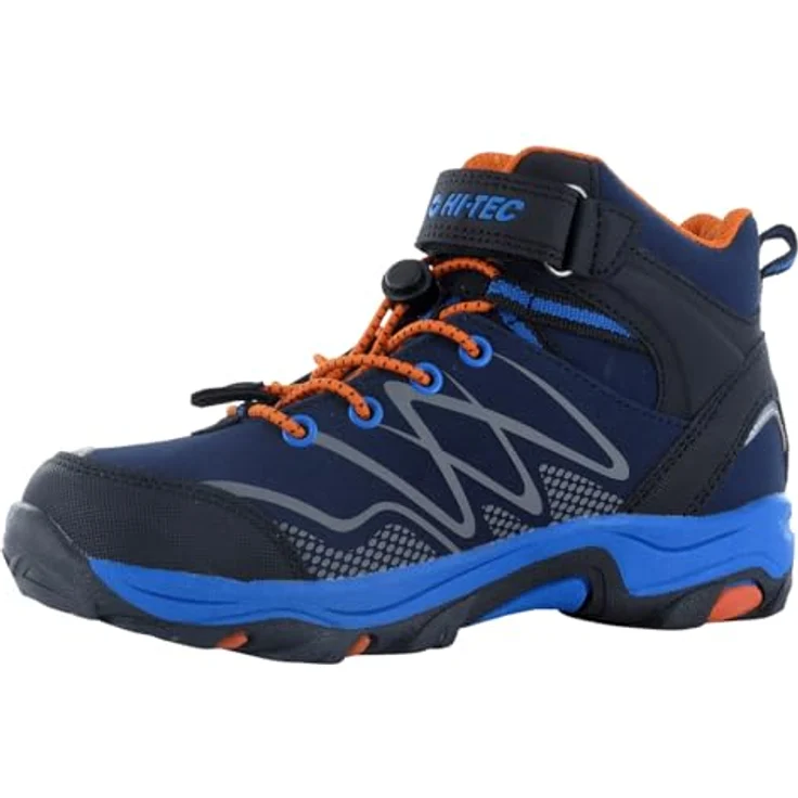 Hi-Tec Blackout Mid Wp Jr, wasserdichter Outdoorschuh mit Klett-/Schnürkombination, knöchelhoch – Bild 3