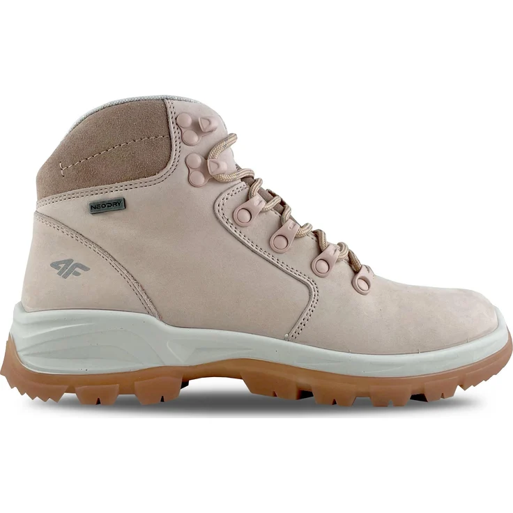4F Buty trekkingowe damskie H4Z21-OBDH253, Wanderschuhe in jasnoróżowym, Größe 41, rutschfeste Sohle, langlebig und komfortabel