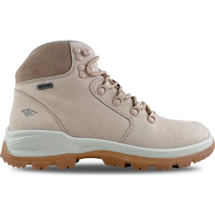 4F Buty trekkingowe damskie H4Z21-OBDH253, Wanderschuhe in jasnoróżowym, Größe 41, rutschfeste Sohle, langlebig und komfortabel