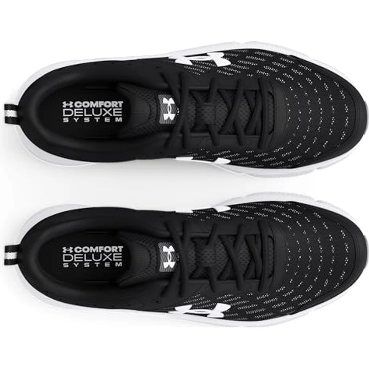Under Armour Charged Assert 10 Laufschuhe Herren, Atmungsaktives Obermaterial, Schwarze Sneaker, Schuhgröße 44.5 EU – Bild 3