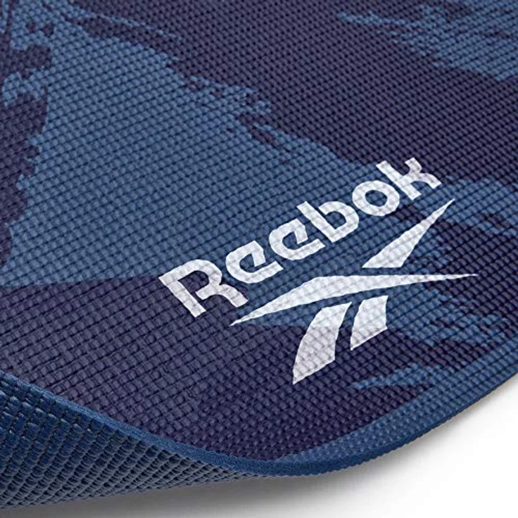 Reebok Yogamatte Dunkelblau, 173 x 61 x 0.4 cm, rutschfeste Ober- und Unterseite – Bild 5