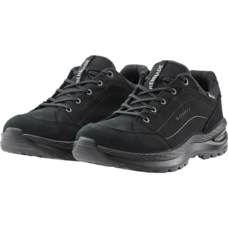 Lowa RENEGADE EVO GTX LO Ws 37, Wanderschuhe aus wasserdichtem Nubukleder in schwarz/schwarz mit Vibram® Sohle und GORE-TEX® Membrane – Bild 6