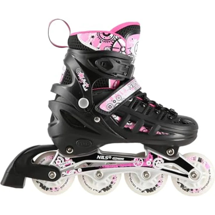 Nils Extreme Inliner Verstellbar 4in1 Rollschuhe Schlittschuhe LED 35-38, für Mädchen Damen Kinder Blades Quad Skates Inlineskates, 4-fach größenverstellbar – Bild 3