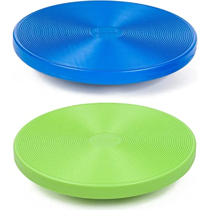 Sport-Thieme Balance-Board, Sport- und Therapiekreisel | Hochwertiger Gleichgewichts- u. Koordinations-Trainer | Inkl. Übungsanleitung | Blau o. Grün | ø 39 cm | Bis 120 kg | Markenqualität