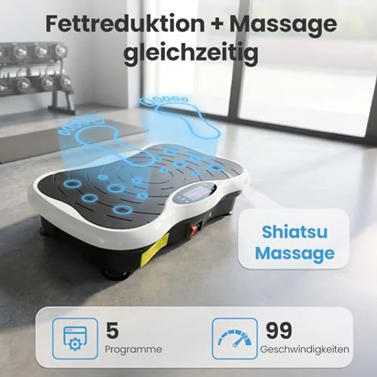 Extralink Vibrationsplatte für Ganzkörpertraining, 200 W, Muskelaufbau Fitnessgerät – Bild 6