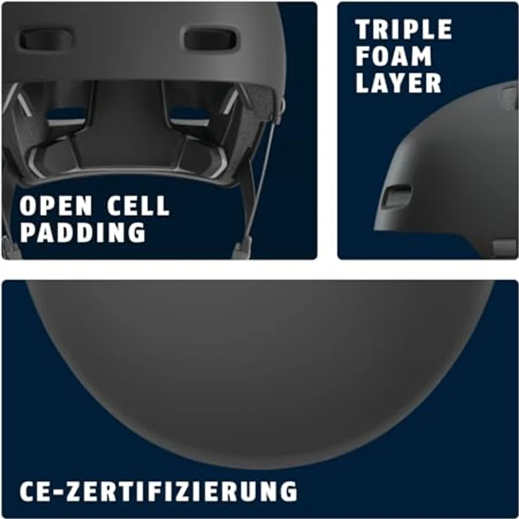 ABUS INDY Fahrradhelm, Dirt-Helm mit optimierter Stoßdämpfung für Dirt, Skate, Slope und MTB, Größe S, Schwarz – Bild 4