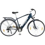 smartEC Trek-28H E-Bike Trekking Herren 250W Hinterradmotor Li-Ion Akku 36V/13Ah Elektrofahrrad 28 Zoll Reichweite 90km bis 25 km/h Trekking City (Blau)