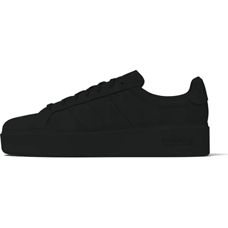 Adidas Streettalk Bold Sneakers Damen, Synthetikleder mit Gummi-Cupsohle und regulärer Passform, schwarz – Bild 10
