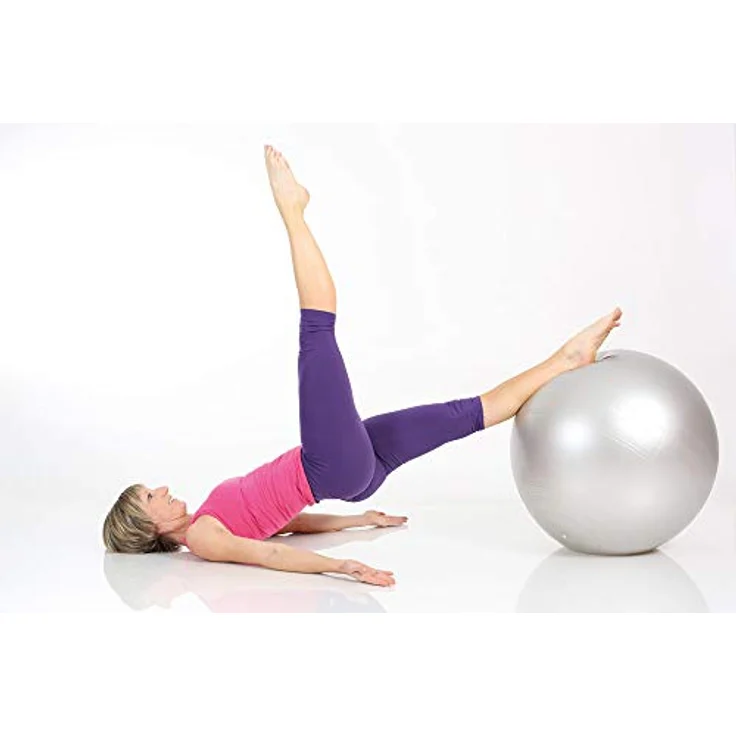 TOGU Gymnastikball Powerball ABS Sitzball Büroball Fitnessball 45 cm, Anthrazit – Bild 4