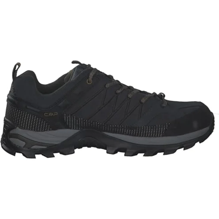 CMP Campagnolo Rigel WP, Herren Wanderschuhe, Wasserdichtes Veloursleder mit griffiger Sohle, Grau – Bild 4