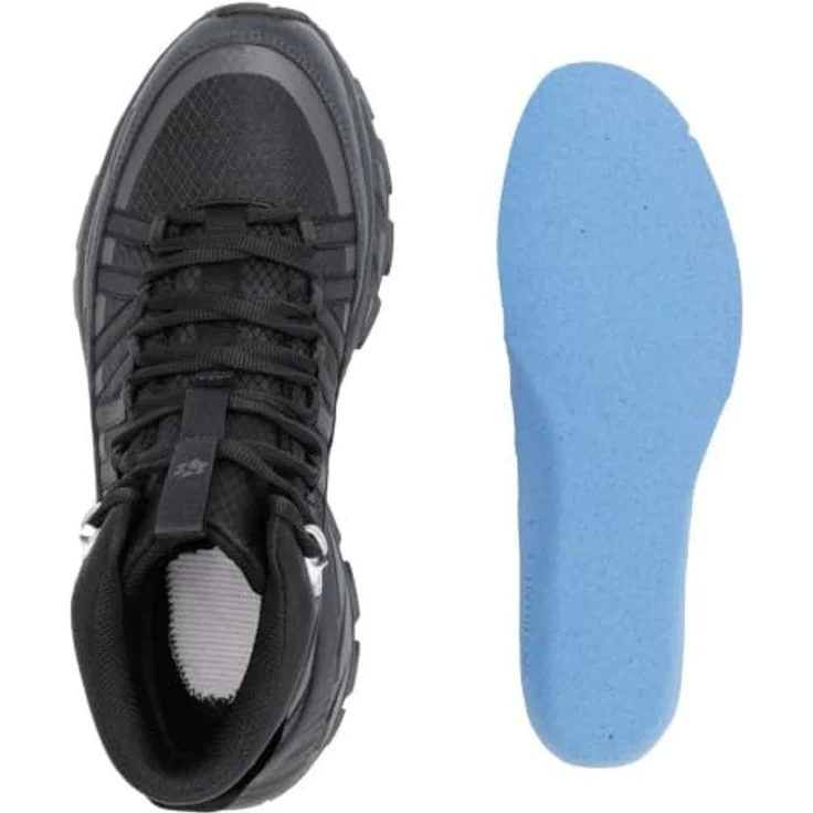 Jack Wolfskin Wild Hike Mid W, Wasserdichte Wanderstiefel mit EVA-Dämpfung und griffiger Gummiaußensohle, Schwarz – Bild 7