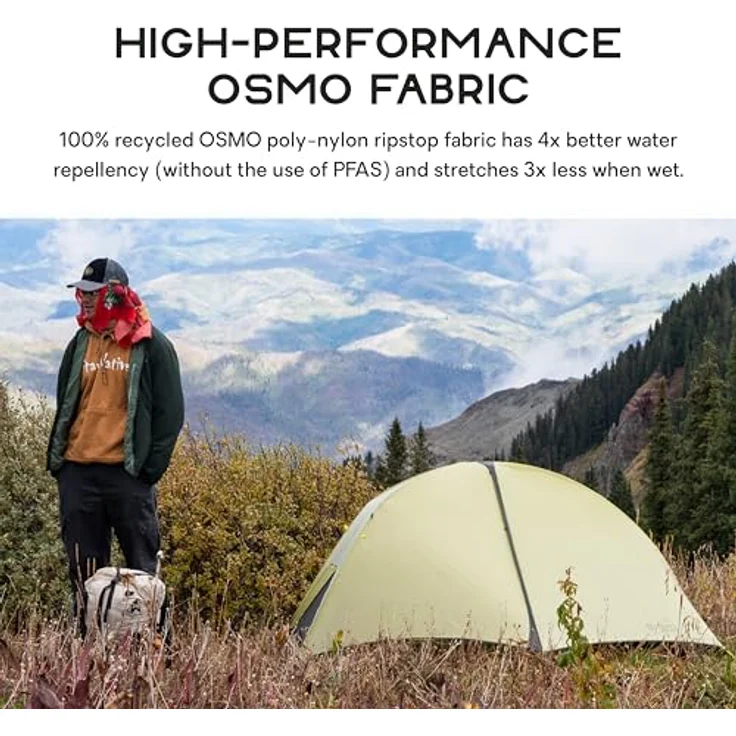 Nemo Equipment Hornet OSMO 2P, Ultraleichtes Kuppelzelt für 2 Personen mit großzügigem Innenraum, 1.14 kg – Bild 3